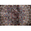 Tapis floral bleu 7 x 7