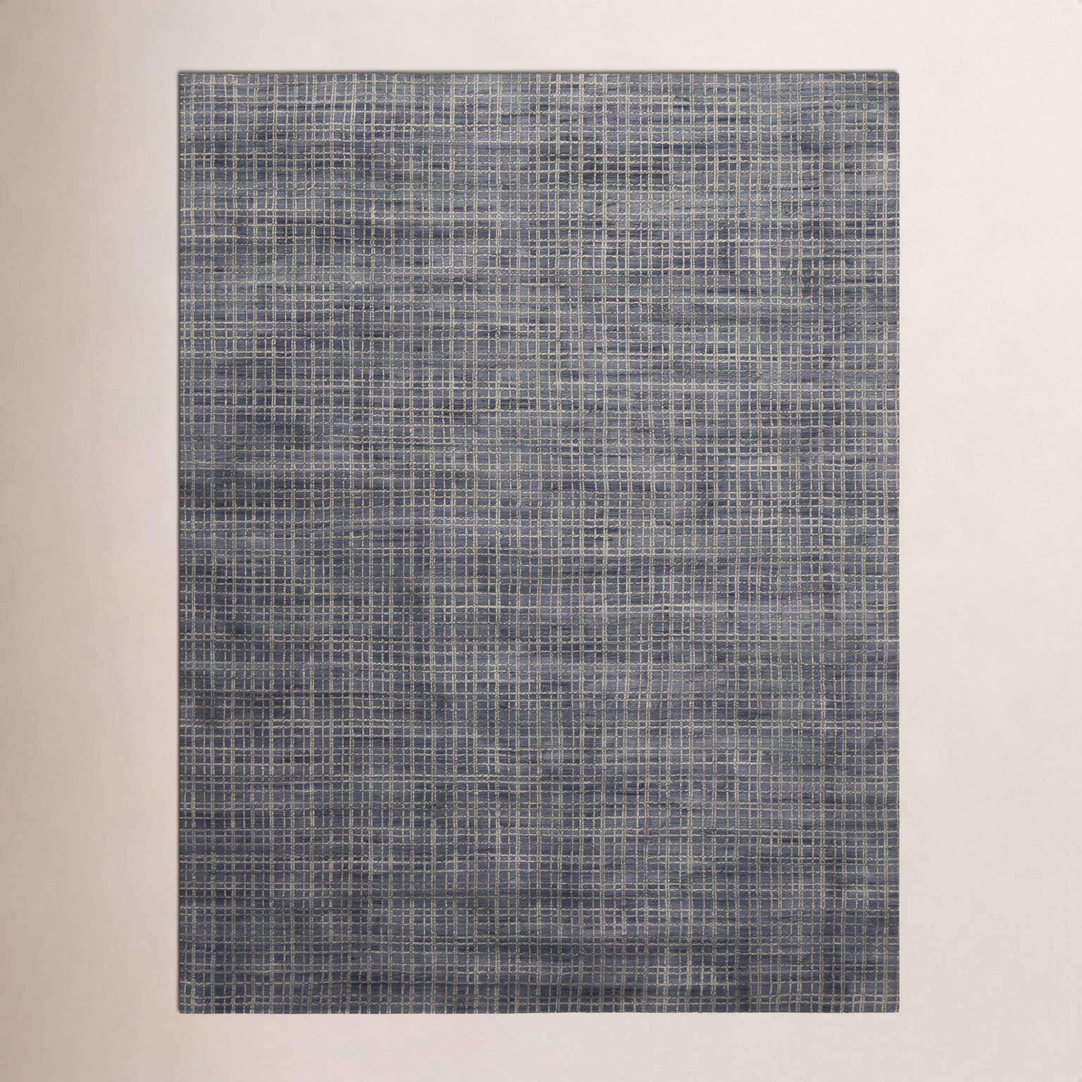 Hannon Gray Hand-Woven Geometric Rug, Rectangle 5'6" x 8'6"