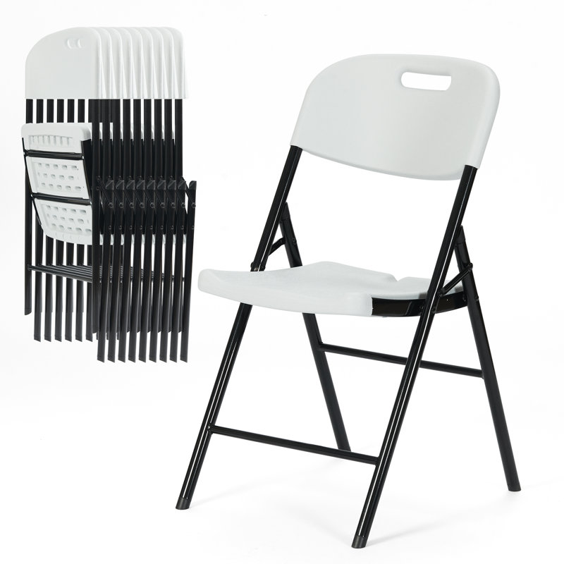Chaise pliante en plastique / résine Cadell, Blanc