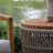 Fiore Round Teak Solid Wood Outdoor Side Table , 24 " W 24 " D