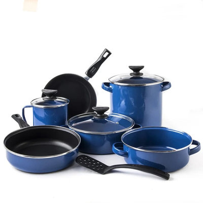 Andalucia 10 - Piece Enamelware Cookware Set