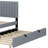 Velvet Upholstered Platform Bed with Trundle-106492949-112511389