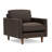 Alyvia 34" Wide Modern Genuine Leather Armchair