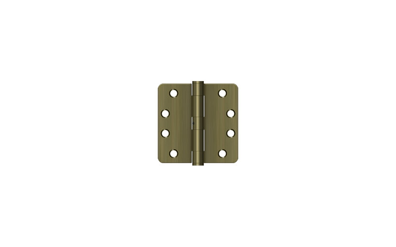 Steel Butt Bearing Hinge, Antique Brass