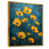 Toile avec cadre flottant or