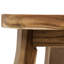 Table d'appoint en bois massif 16 po x 16 po pour compléter la configuration de la maison de 16,35 po de hauteur