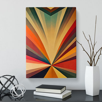 Anylah Sunset Art Deco - Wrapped Canvas