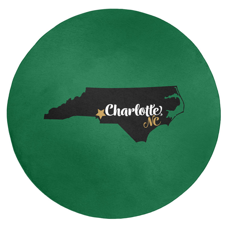 Chenille Indoor Rug, Round 5'