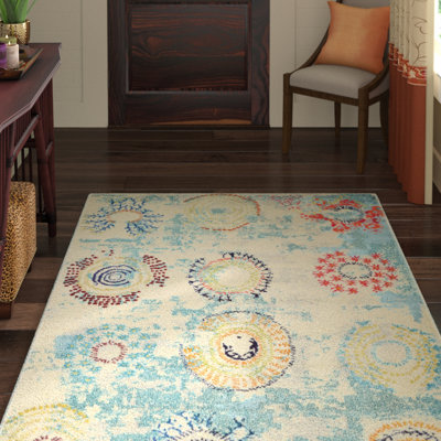 Eddins Washable Abstract Indoor Rug