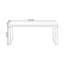 Bureau rectangulaire en bois massif noyer clair-110909419
