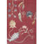 Floral Area Rug in Red-1594750527