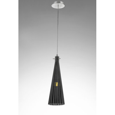 Costa 1 - Light Nickel Cone Pendant