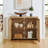 Mid Century Modern 2 - Cane Rattan Door Storage Sideboard-1030252348