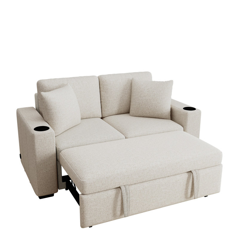 Canapé-lit 60,6 po, Beige