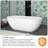 59'' x 29.5'' Freestanding Soaking Solid Surface Bathtub