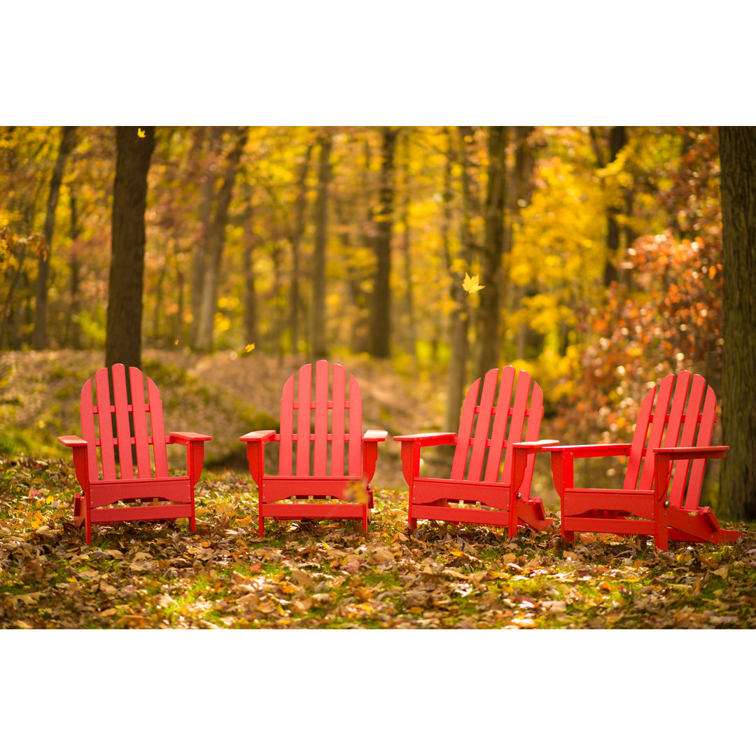 Hartington Plastic/Resin Folding Adirondack Chair (Set of 4) Three Posts™ 