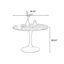 Image de la table de salle à manger ronde en vitrocéramique-420751942