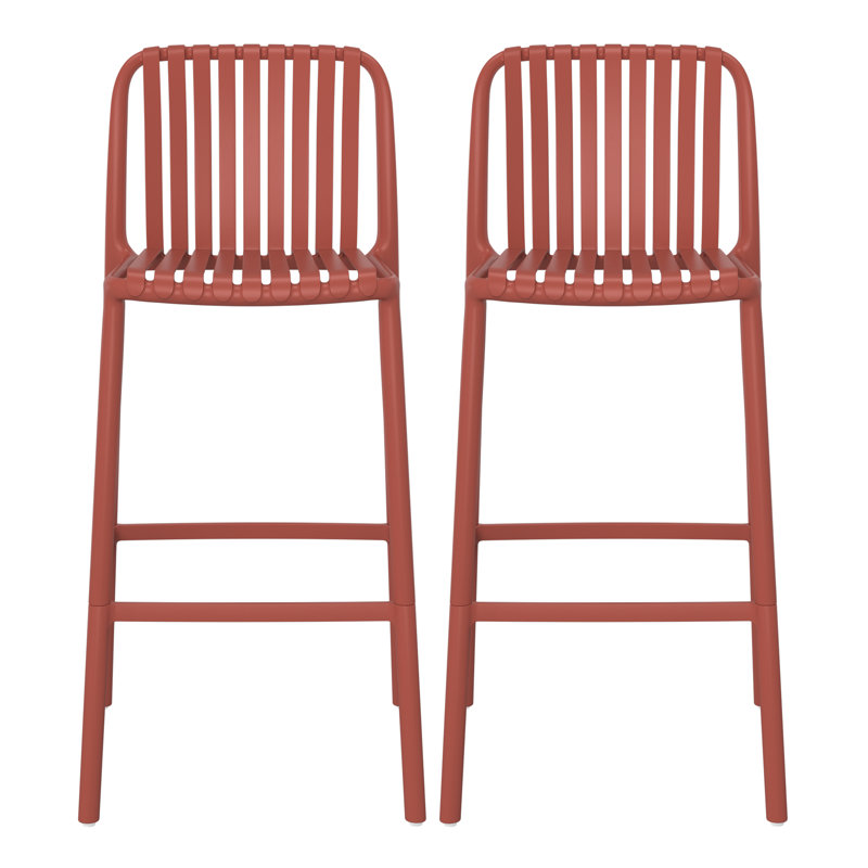 Tabouret de bar 29,5 po, Rouge