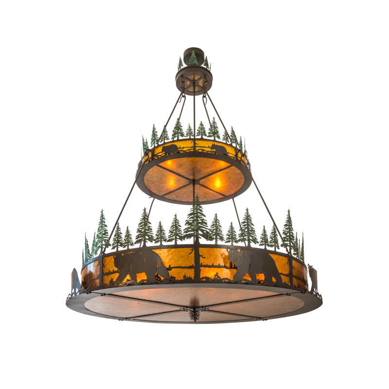 Rustic Lodge 12 - Light Chandelier