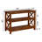 Hoehne 44'' Console Table, X-Side Sofa Table, 2 Storage Shelves, 3 Wicker Baskets, Coffee 