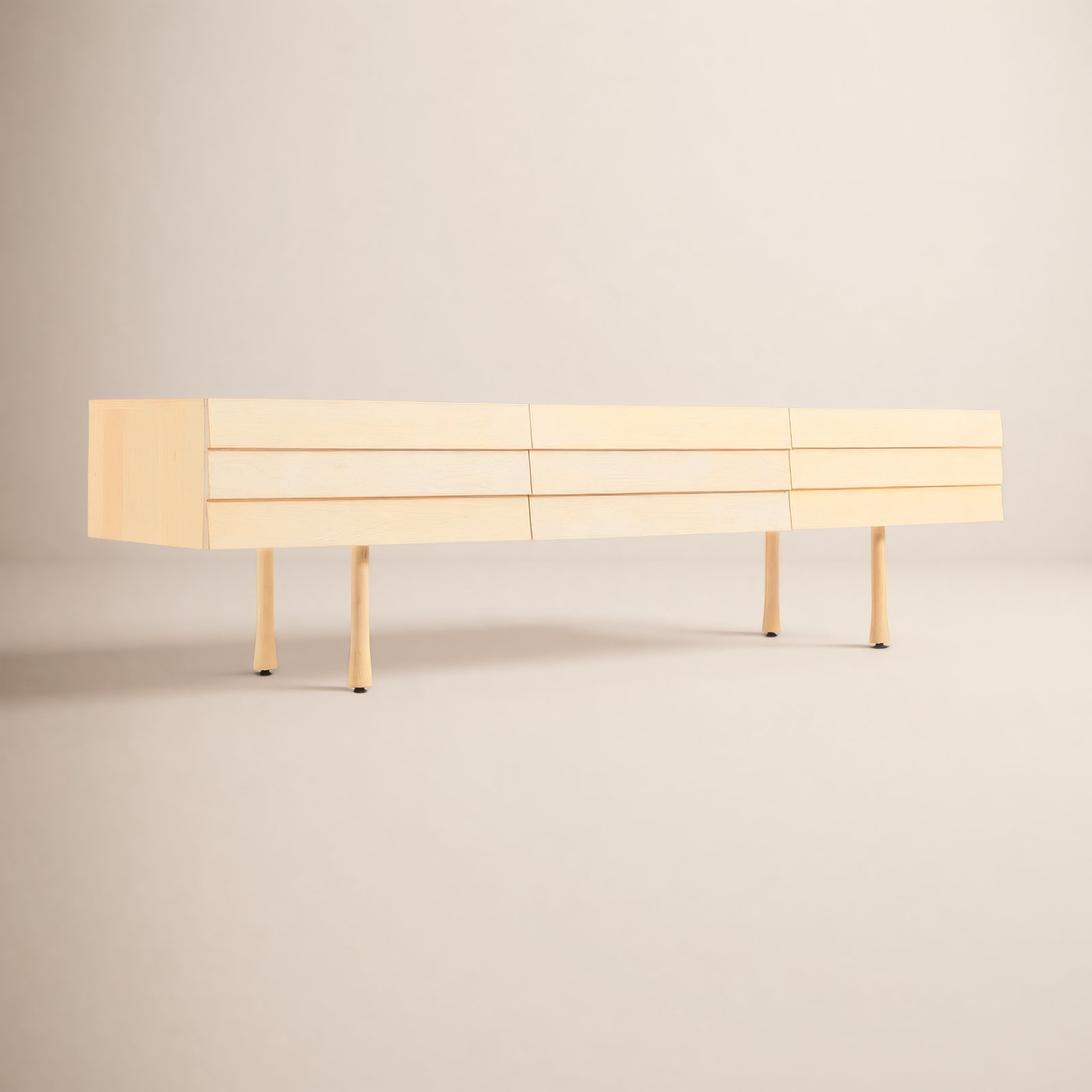 Lap 2 - Drawer Dresser, Whitewashed Maple