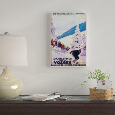 «Skiing III», impression sur toile