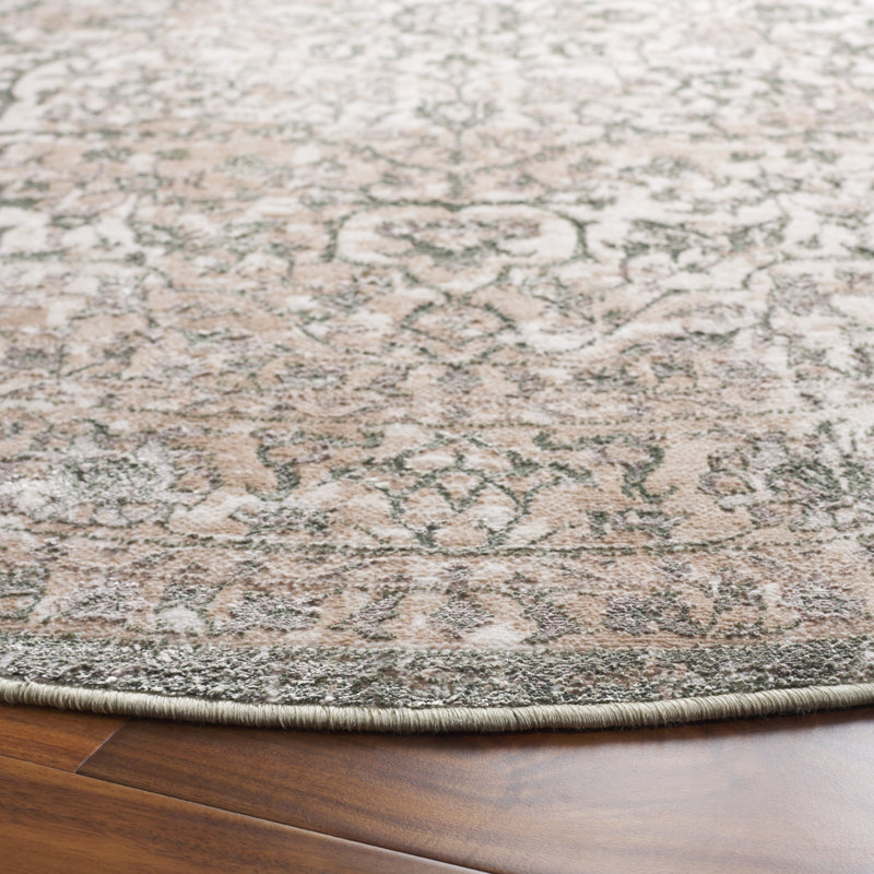 Aelyn Performance Oriental Rug, Round 6'7"