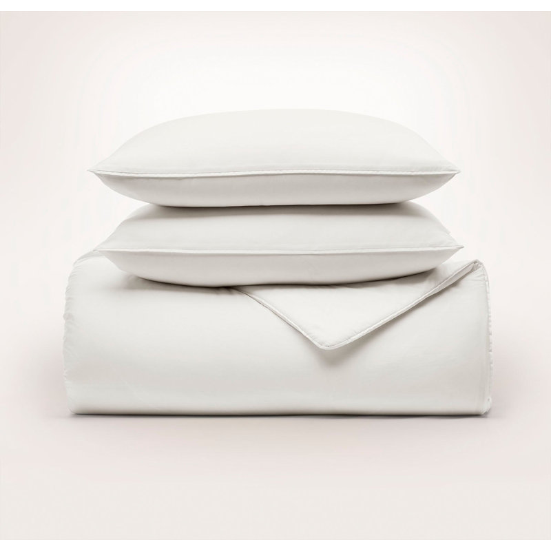 Signature Comforter Set, Full/Queen Comforter + 2 Standard Shams, White