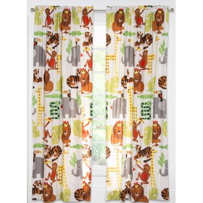 Jungle Love Semi Sheer Curtain Single Panel