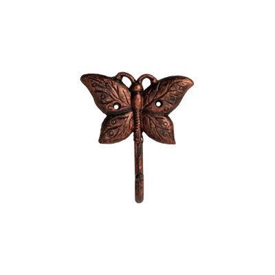 CAST IRON HOOK - BUTTERFLY