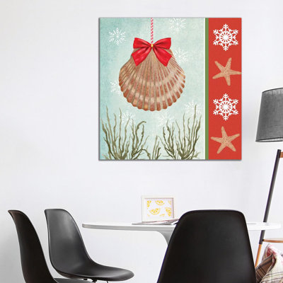 Christmas Coastal I by Jade Reynolds - Wrapped Canvas Print