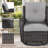 Schutt 3 Piece Patio Set Outdoor Wicker Glider Rocking and Swivel Chairs with Cushions-85606140-88606181