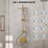 Wall Mount Pressure-Balanced Shower System, 10" Rainfall Shower Head with Slider Bar Handheld Spray-108999559
