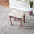 Wooden Vanity Make Up Table And Stool Set, Rose Gold-831146829