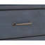 Commode 9 tiroirs, aucun assemblage requis, finition bleue en velours côtelé