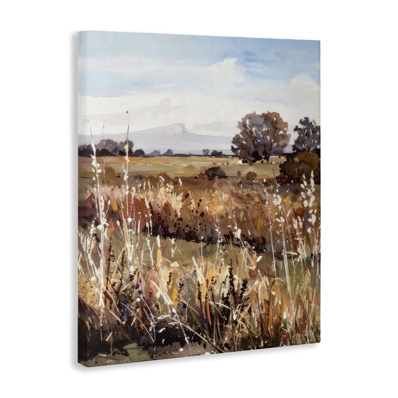 «Peaceful Meadow Expression» par Alonza Saunders, H 30 po x l 24 po