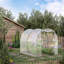 Walk-in Polytunnel Greenhouse with Roll-up Door Transparent Tunnel Greenhouse 2.5 x 2m
