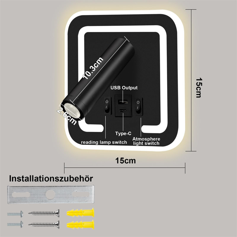 LED Spotlight, Black