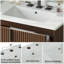 Meuble-lavabo 30 po avec lavabo en céramique et glissières de tiroir à fermeture en douceur-116859054