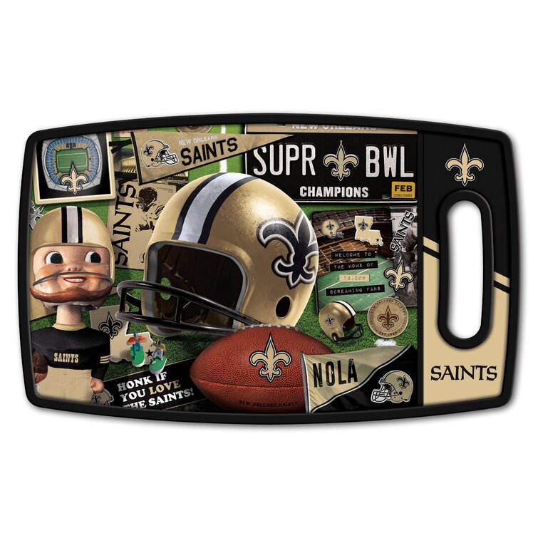 YouTheFan 2500140 NFL New Orleans Saints Retro Series Cutting Board