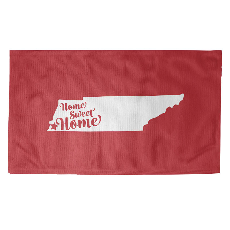 Tapis en coin rouge doux home Memphis, Rectangle 2 pi x 3 pi