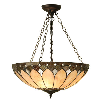 Pierceton 3 - Light Bronze Bowl Pendant