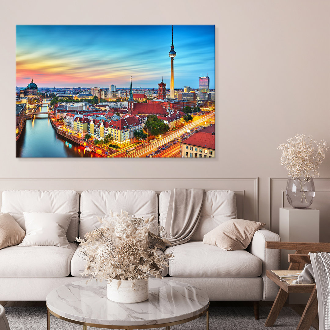 Premium Leinwanddruck – Leinwandbild Berlin Panorama