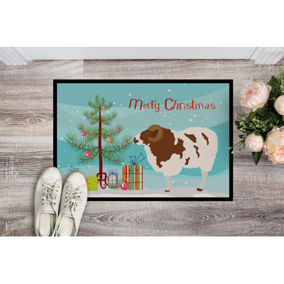 Tapis de noël pour l’extérieur anti-dérapant jacob Makenna