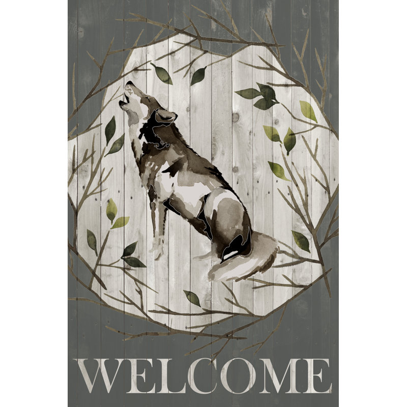 Woodland Welcome II by Grace Popp - Typography, 30 cm H x 20 cm W, Wrapped Canvas