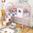 Twin Size Metal Loft Bed With Roof Design And Staircases-212840598