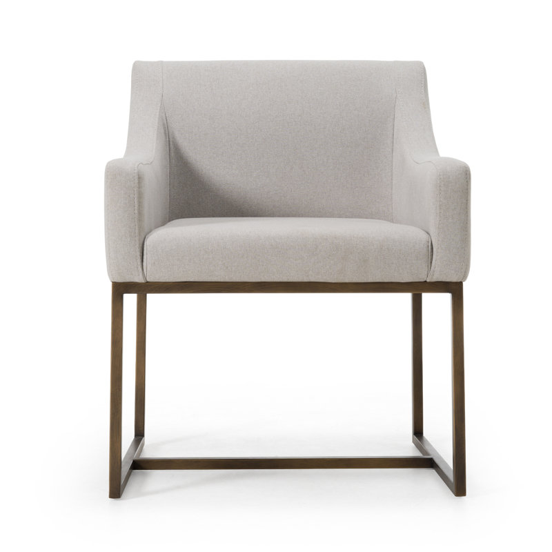 Chaise de salle à manger Teddy, Gris argenté