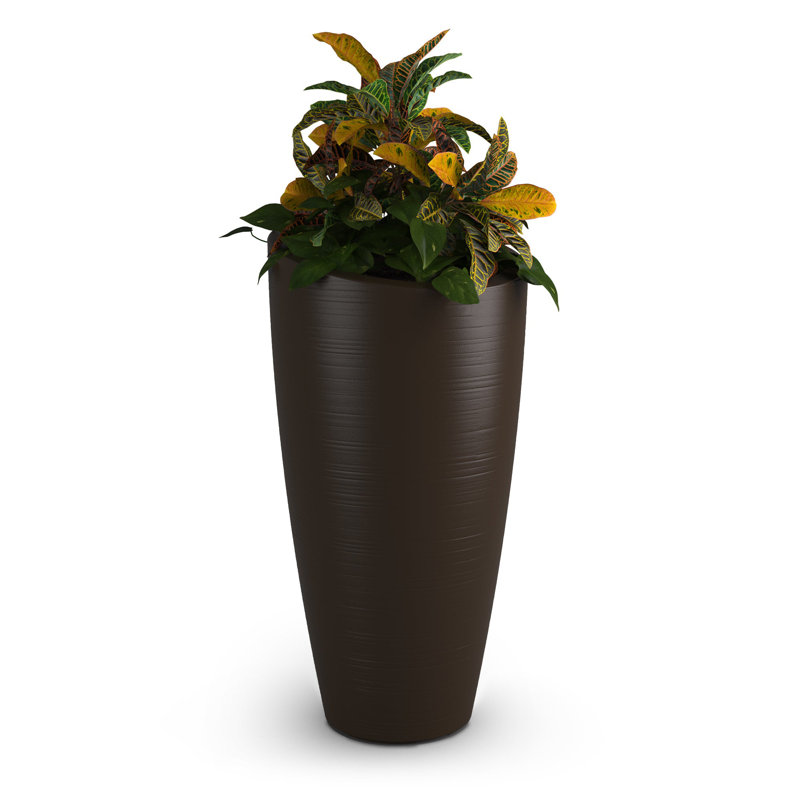 Jardinière en plastique Marazzi, Espresso, H 32 po x l 16 po x P 16 po