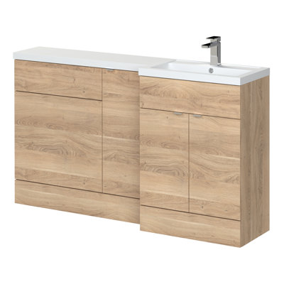 Single Bathroom Vanity with Drop In Polymarble Basin