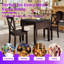 Ensemble de table de salle à manger à abattants en bois 3 pièces avec 2 chaises à dossier en X, se plie à une largeur de 29,5 pouces-1287930348